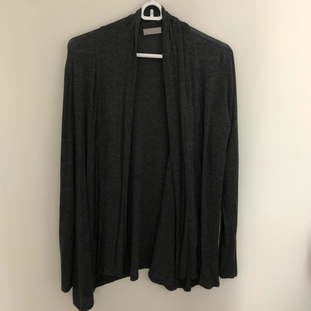Gray cardigan